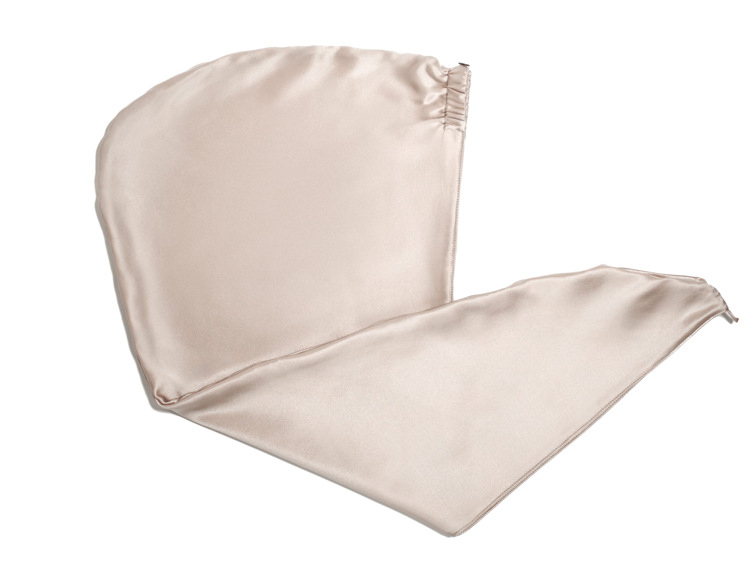 jedwabny recznik turban bezowy Queen Sleep 3