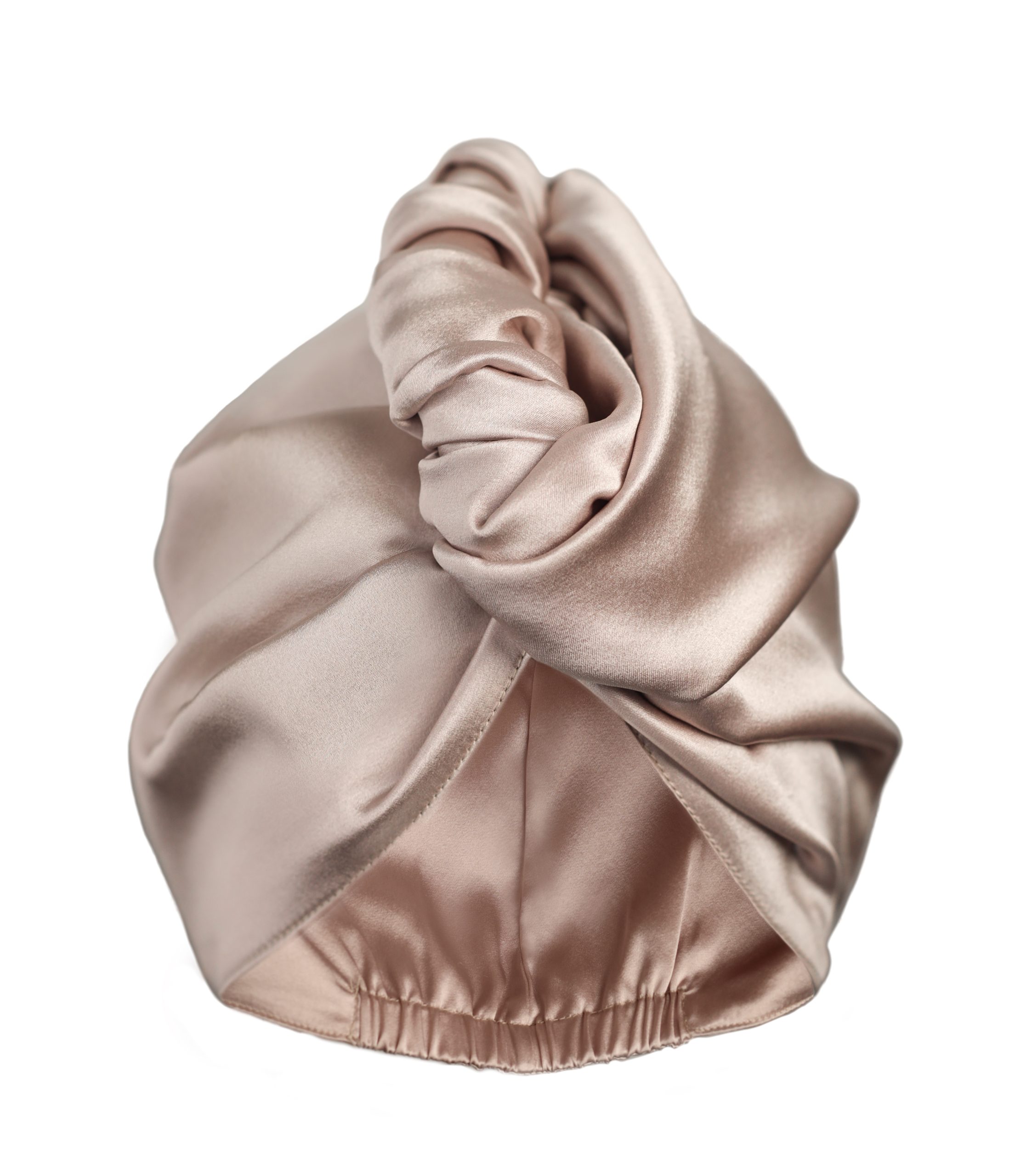 jedwabny recznik turban bezowy Queen Sleep