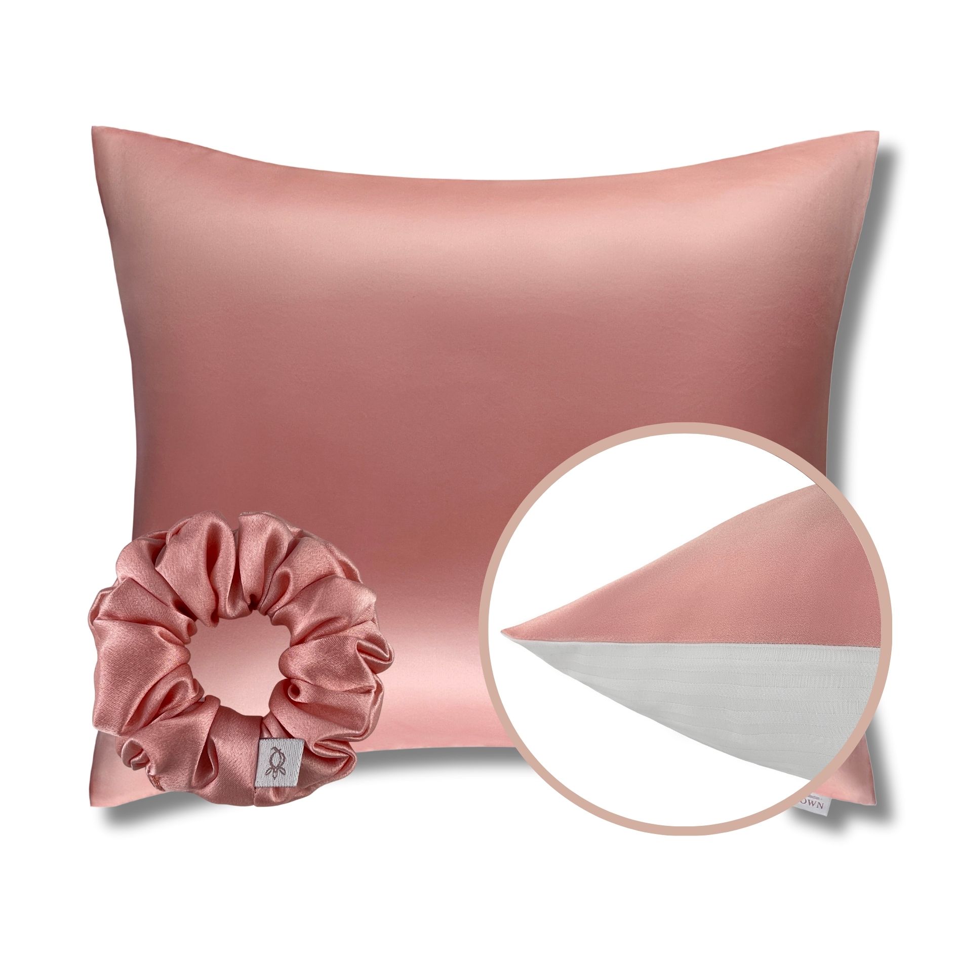 Poszewka Jedwabna 70x80cm z Bawełną + Jedwabna Gumka: Różne Kolory