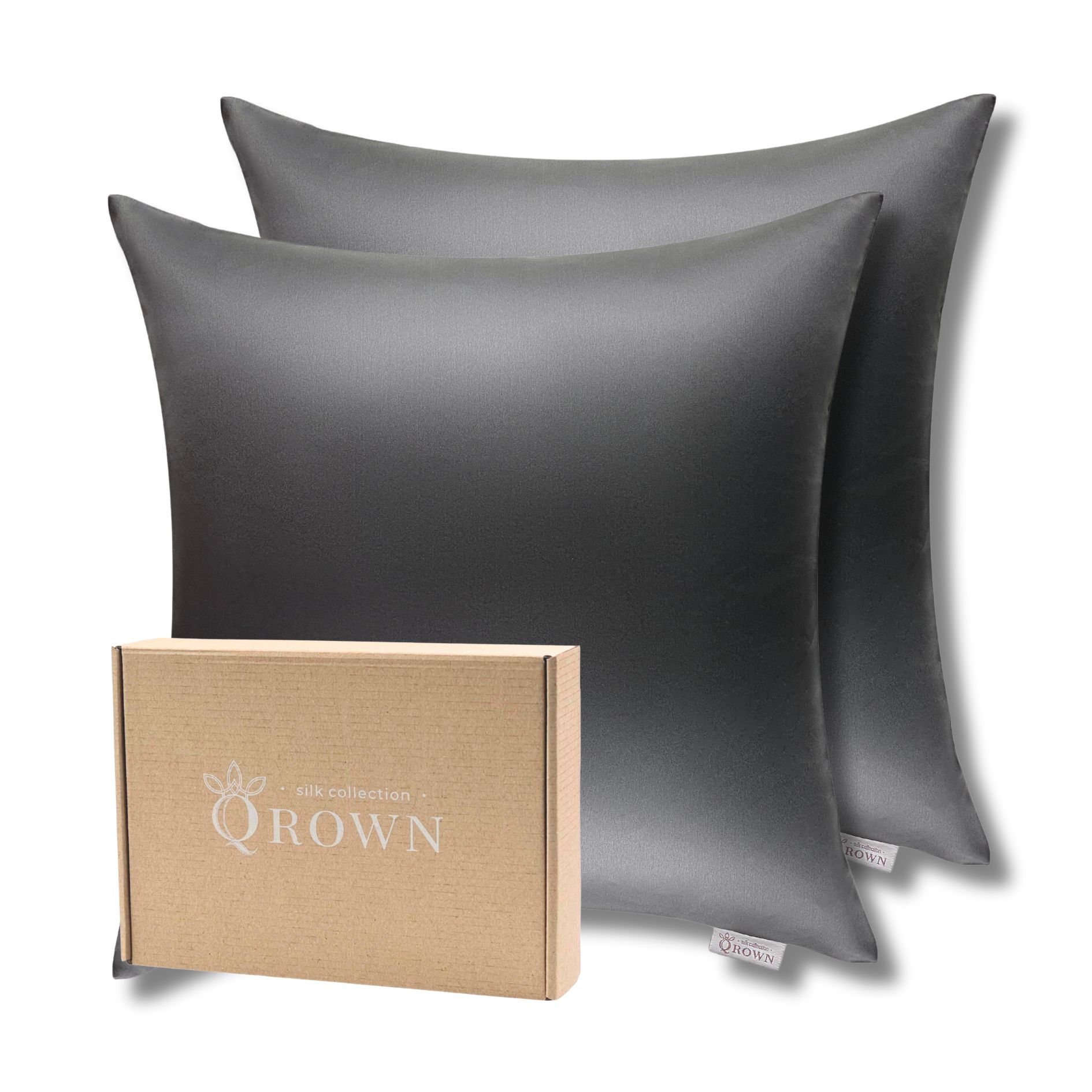 Poszewka Jedwabna 40x40cm Zestaw 2 szt, 100% Jedwab: Różne Kolory