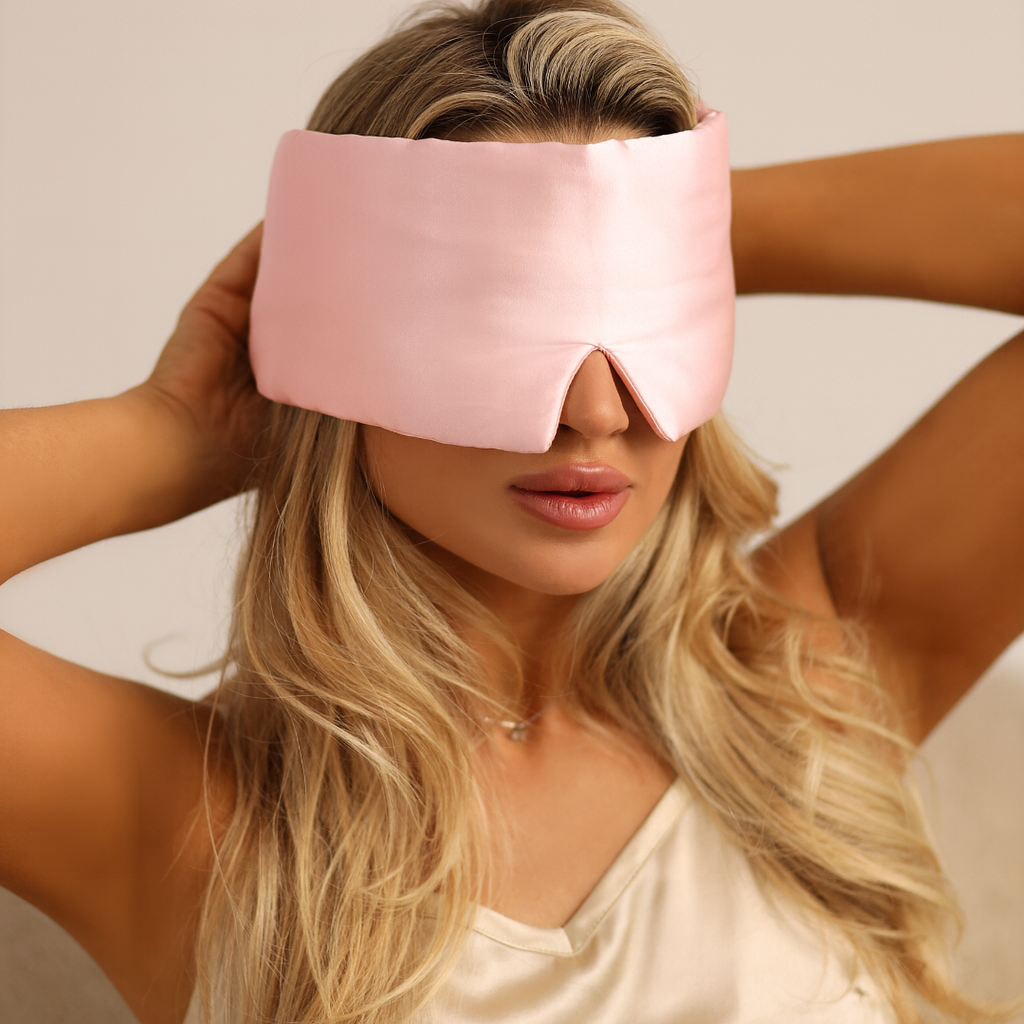 Jedwabna opaska na oczy Qrown Premium