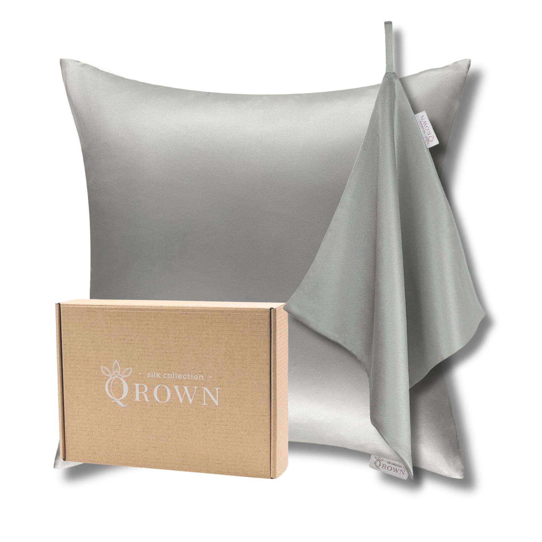 Poszewka Jedwabna 40x40cm i Jedwabny Ręcznik Do Twarzy: Różne Kolory