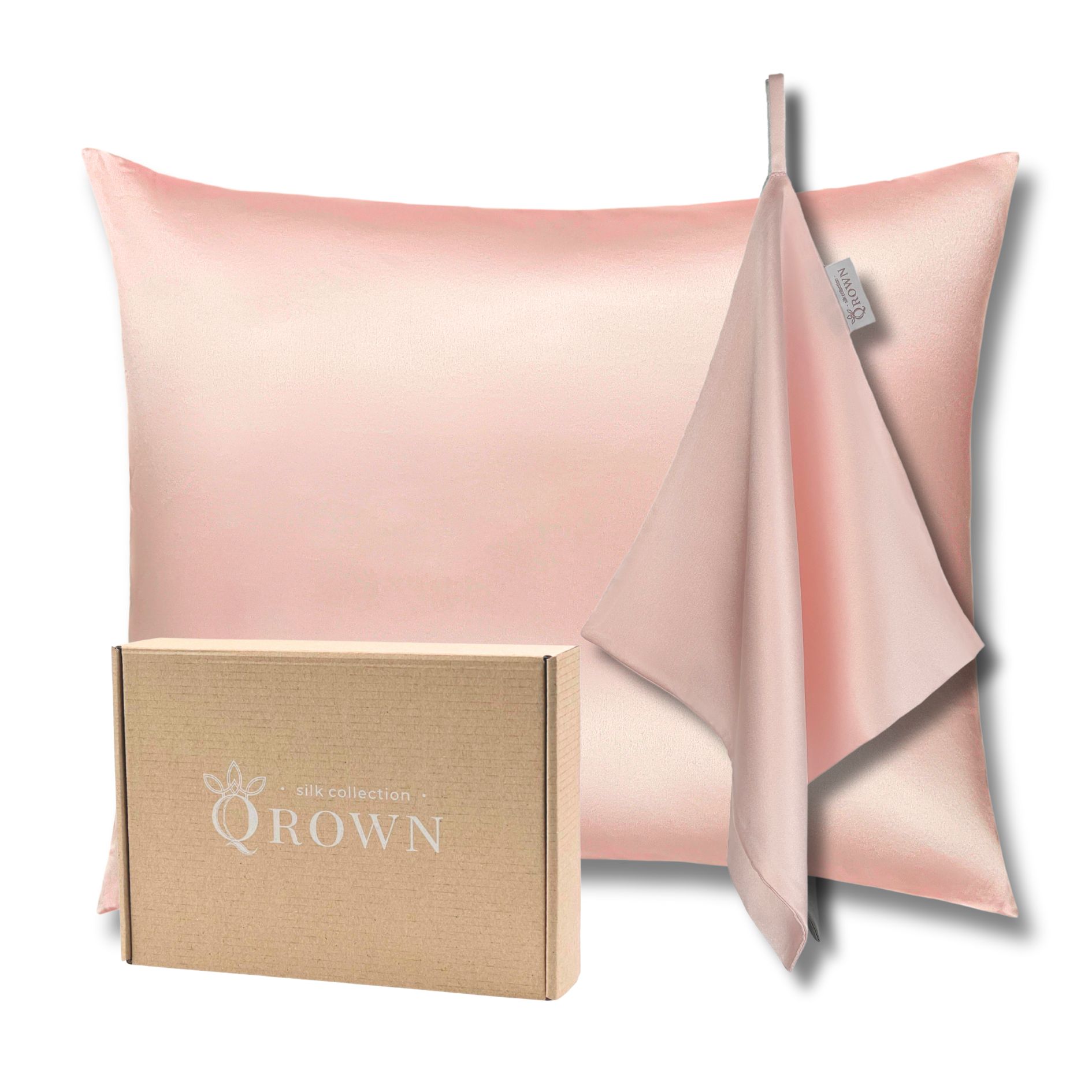 Poszewka Jedwabna 40x60cm i Jedwabny Ręcznik Do Twarzy: Różne Kolory